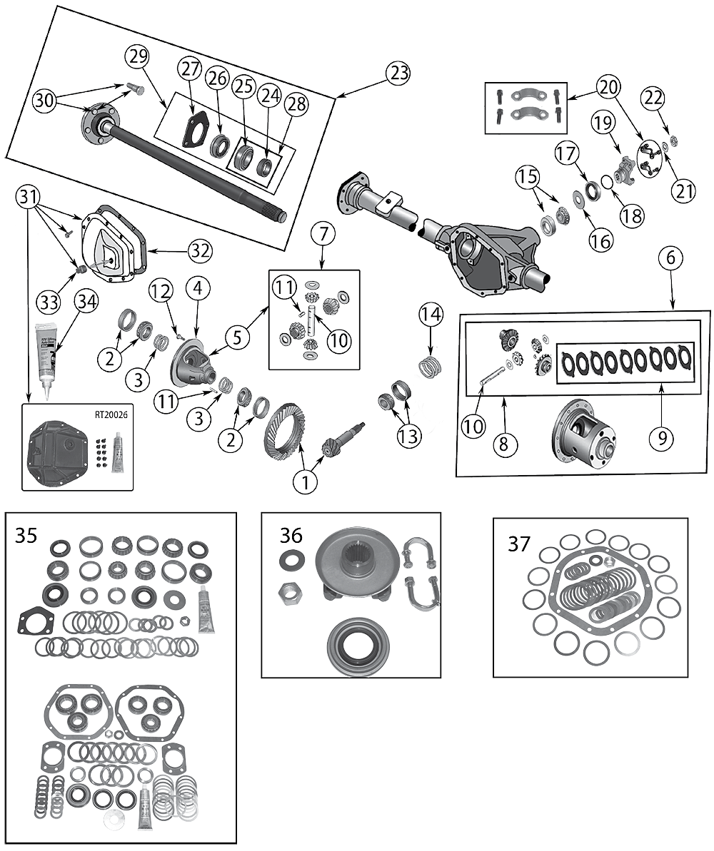 Rear Axle DANA 44