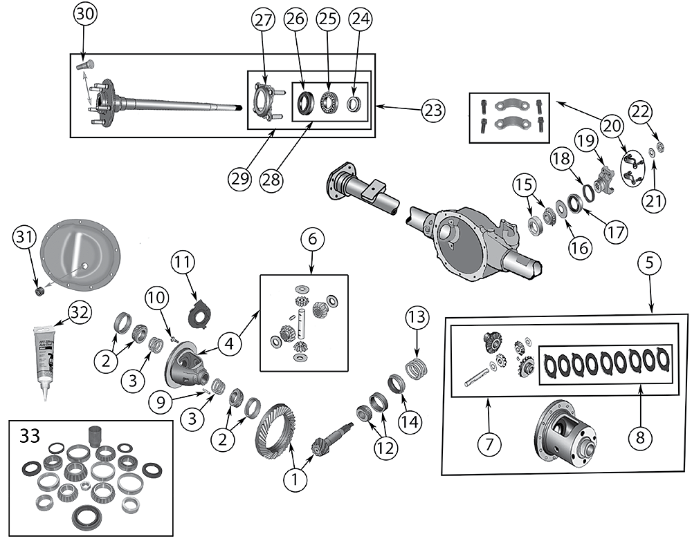 Eje trasero DANA 44