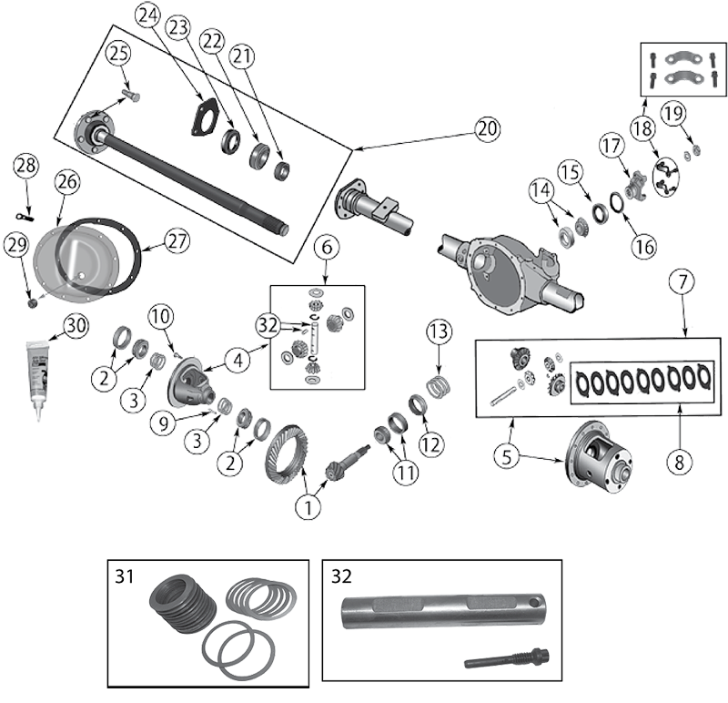 Rear Axle DANA 35