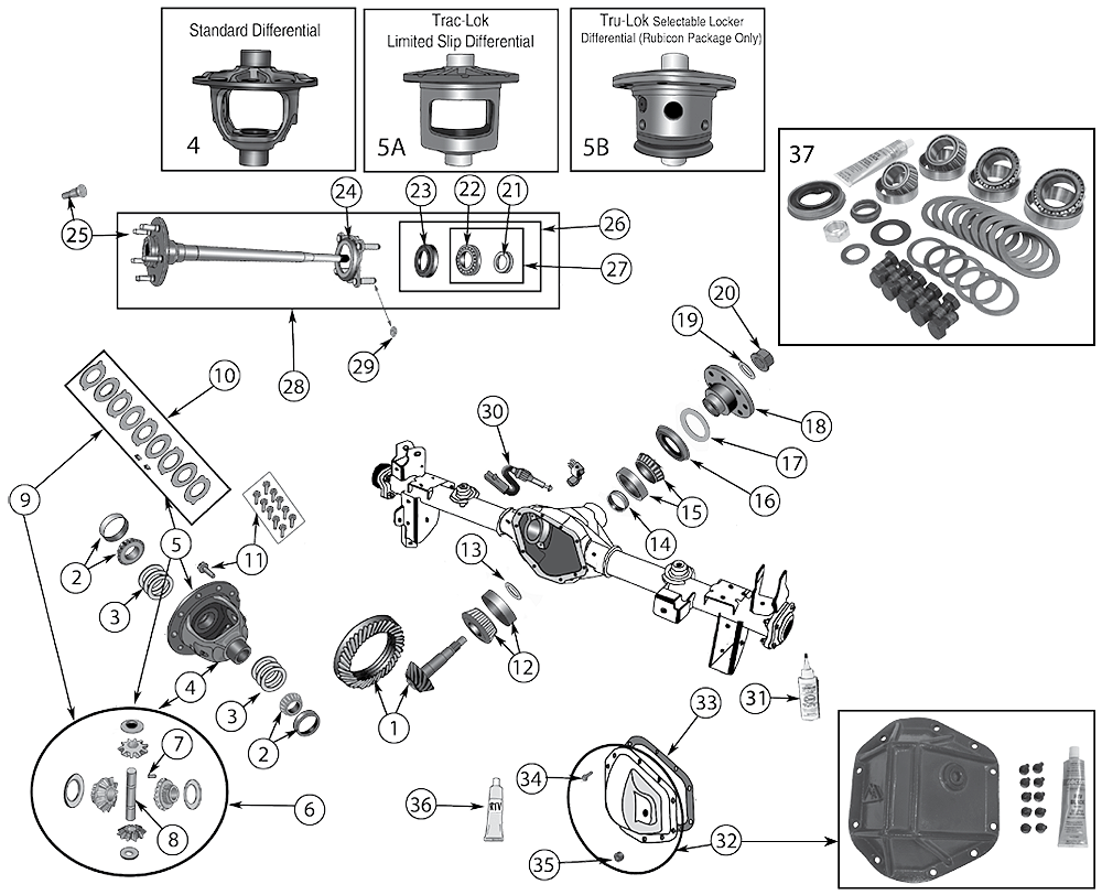 Rear Axle DANA 44